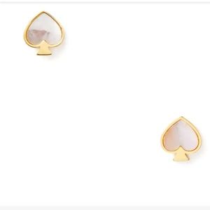 Kate Spade Signature Spade mother of pearl earrings